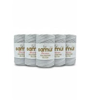 5 adet 4 NO POLYESTER MAKROME 0034 GRİ