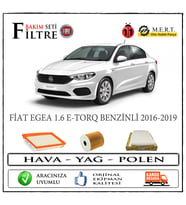 Fiat Egea 1.6 E-Torq Benzinli Filtre Bakım Seti (503753508)