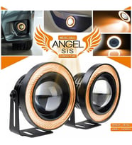 Universal Mercekli Led Angel Sis Farı, 76mm Turuncu