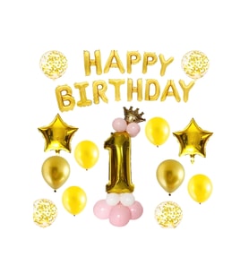 Happy Bırthday Doğum Günü Süslemeleri 1 Yaş