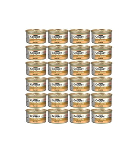Gourmet Gold Kıyılmış Hindi Etli Kedi Konservesi 85gr X 24 Adet (Bej)