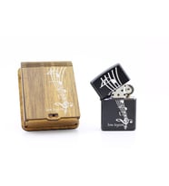 Kişiye Özel Zippo Tarzı Benzinli Metal Çakmak - Müzik Notaları Temalı