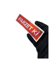 FARZET Kİ Sticker Hologramlı Oto Sticker Oto Cam Yazısı - FARZET Kİ Araba Cam Yazı Sticker