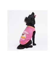 Pawstar Kedi ve KÜÇÜK Köpek T-Shirt Fuchsia Lazy 2XL Sırt43cm Göğüs58cm Boyun38cm