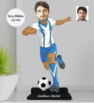 Kişiye Özel Futbolcu Erkek Ahşap Eco Biblo -1