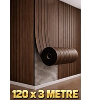 120cmx3 Metre Rulo SXP Umber Kahve Yapışkanlı Duvar Paneli Kağıdı Ev Ofis Otel KC-RH5089-4-701 UMBER