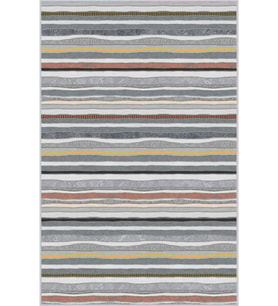 Eliana Home Baskılı, Yıkanabilir Kaymaz Taban Salon Halısı LNA1640-HT263 100x150 cm (Gri)