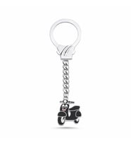 Vespa Motosiklet Gümüş Anahtarlık T63
