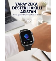 Modern Tasarımlı Akıllı Saat Uzun Pil Süresi ve Net Ekran Yeni Nesil