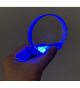 River World Mavi Renk Pilli 3 Modlu Esnek Parti Bilekliği LED Işıklı