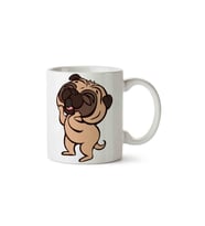 Pug Köpek Porselen Kupa Bardak