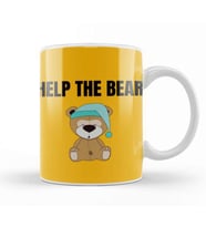 HELP THE BEAR Kupa Bardak Porselen