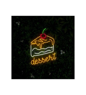 Dessert Yazılı ve Şekilli Neon Tabela