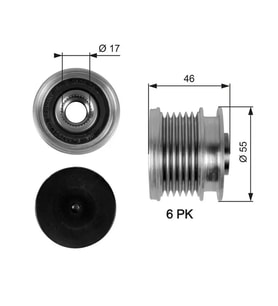 GATES OAP7092 Alternator Kasnagi A2781500060 A6461550115