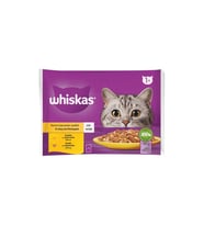 Whiskas Pouch Jöle İçinde Tavuklu ve Hindili Yetişkin Kedi Konservesi 4x85 Gr (Çok Renkli)