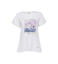 Biggdesign Faces Dreamer Kadın T-Shirt (Beyaz)