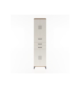 Hyperion Dolap 3 Raflı 3 Çekmeceli 4 Kapaklı 60x44x243 Çam-Aytaşı
