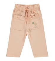 Civil Baby Çiçek Nakışlı 6-18 Ay Pantolon - Pudra
