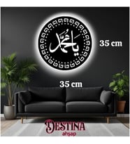 Destina Ahşap Led Tablo (Beyaz)
