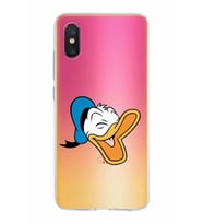 Xiaomi Mi 8 Pro Uyumlu Kapak Donald Duck Tasarımlı Şeffaf Silikon Kılıf