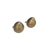 2'li Polyester GOLD Renk Kuş Biblo Set (7,5cm çap , 8,5cm yükseklik)