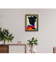 BK Home Doğal Masif Ahşap Çerçeveli Tablo 45x65cm-20