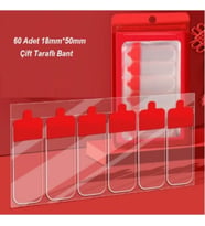 60 Parça Kolay Açılır Güçlü Çift Taraflı Bant 18mmx50mm