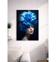 FLORAL WOMAN29 TASARIM MDF TABLO (27X18)