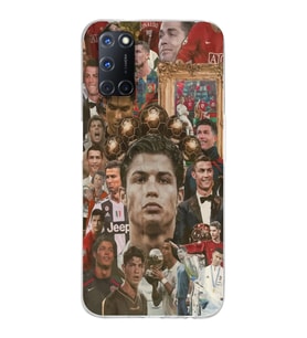 Oppo A52/A72/A92 Uyumlu Cristiano Ronaldo Tasarımlı Şeffaf Telefon Kılıfı