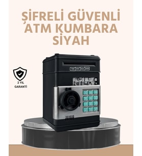 Işıklı Sesli Şifreli Atm Görünümlü Kasa Kumbara