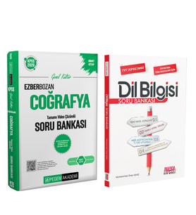 Pegem KPSS Ezberbozan Coğrafya ve AKM Dil Bilgisi Soru Bankası Seti 2 Kitap