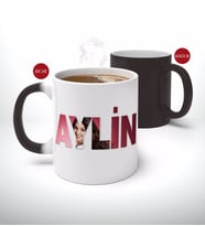 BK Gift Kişiye Özel İsimli Fotoğraflı Sihirli Kupa Bardak-1