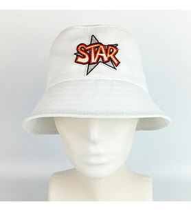 Woodycord Star Beyaz Bucket Şapka Unisex