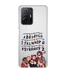 Redmi Mi 11T/Mi 11T Pro Uyumlu Stranger Things Desenli Şeffaf Telefon Kılıfı