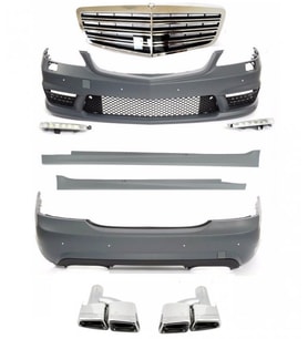 MERCEDES S SERİSİ W221 S63 S65 AMG FULL BODY KIT (2006-2013)
