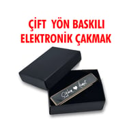 Çift Yönlü Kişiye Özel Elektronik Dokunmatik Alevsiz Şarjlı Çakmak