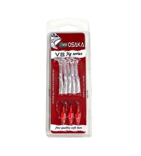 Osaka V8 Jig Series 8 Cm 5.5 Gr Silikon Yem red head Silver