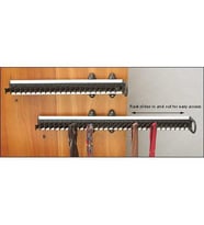 Gürçay Dolap İçi Sürgülü Kravat Askısı 48cm (Gri)