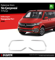 VW Transporter T6.1 Krom Sis Farı Çerçevesi 4 Prç. 2020 Üzeri