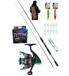 Powerex Prospin 270cm 10-30gr Balza Titan 4000 Metal Kafa Spin Olta Seti