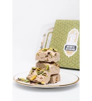 Antep Fıstıklı Tahin Helvası - Geleneksel Usûl Fıstıklı Kürek Helvası 250 gr (Krem)