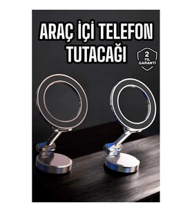 Mey İthalat® Telefon Tutucu Tüm Arabalara Uyumlu Araç İçi Katlanabilir Manyetik Tasarım