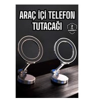 Mey İthalat® Telefon Tutucu Tüm Arabalara Uyumlu Araç İçi Katlanabilir Manyetik Tasarım