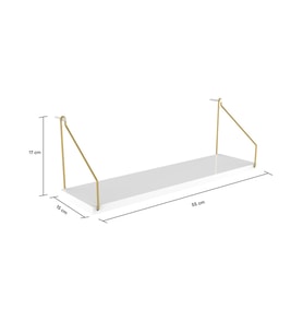 Duvar Rafı Kitaplık Mutfak Banyo Yaşam Alanı 15 X 55 Cm 1 Adet