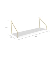 Duvar Rafı Kitaplık Mutfak Banyo Yaşam Alanı 15 X 55 Cm 1 Adet