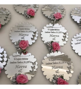 Kişiye Özel Pleksi  Magnet Hatıra (Altın)