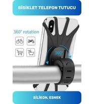 Premium Pratik Sök Çıkar Dayanıklı Esnek Ayarlanabilen Esnek Kullanışlı Bisiklet Telefon Tutucu