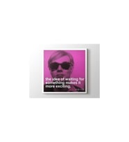 DBSanatevi Andy Warhol - Waiting Tablo 35 X 35 Cm