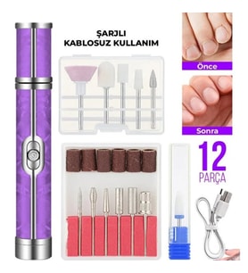 Şarjlı Manikür Pedikür Tırnak Bakım Seti