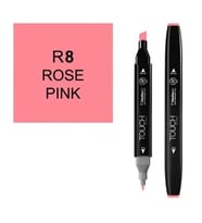 TOUCH TWIN R8 ÇİFT UÇLU MARKER ROSE PINK